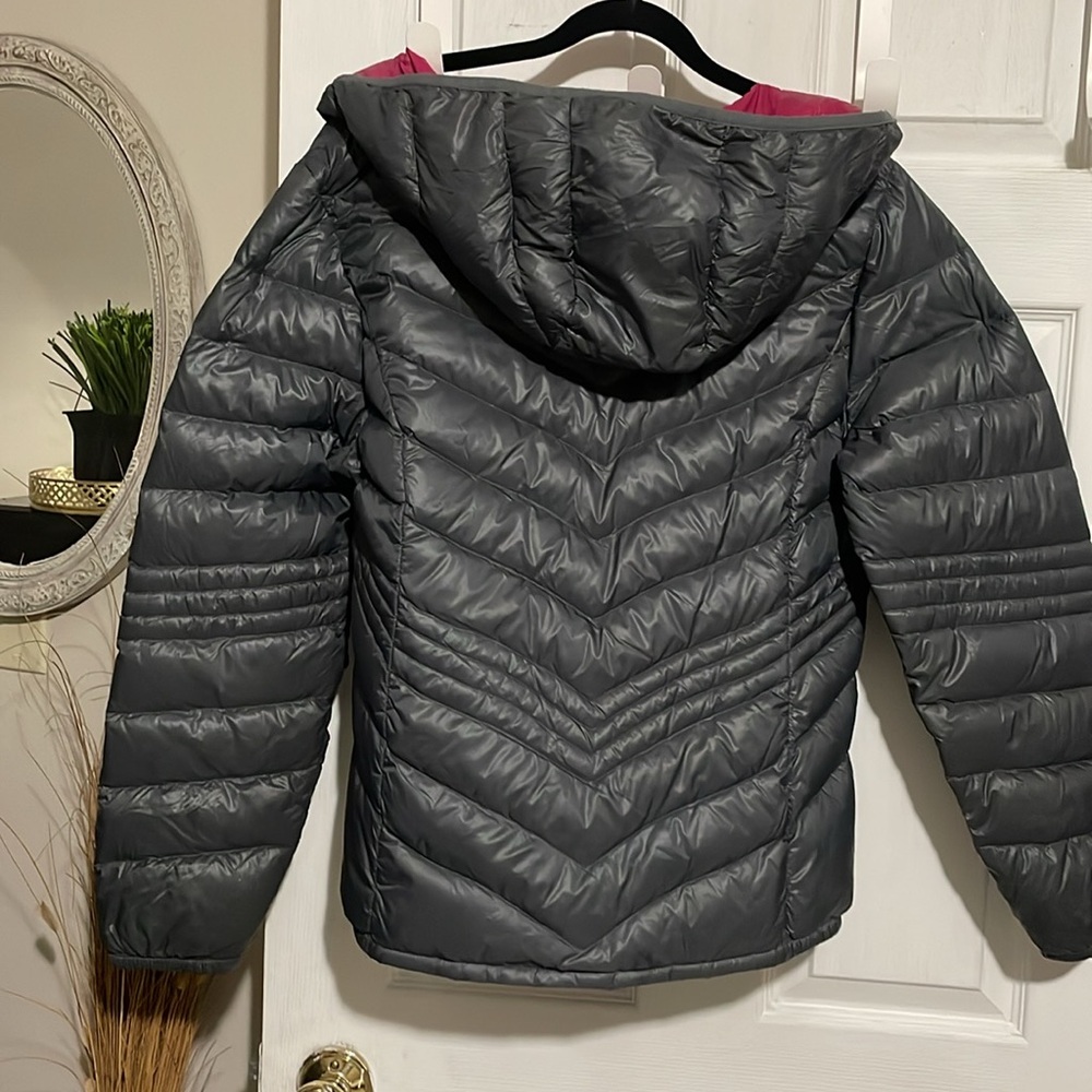 Xersion Packable Premium Down Puffer Jacket, Grey… - image 4